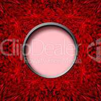 red abstract texture with round centre