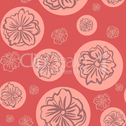 vector seamless with flowers