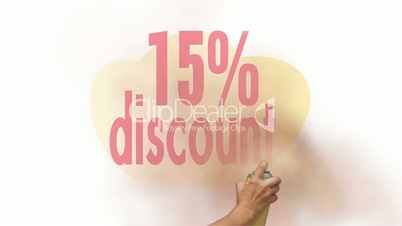 15 Percent Discount Spray Painting