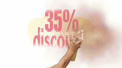 35 Percent Discount Spray Painting