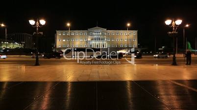 Parliament Building Capital Cities Athens, dolly shot