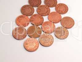 One Penny coins