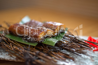 Japanese style roasted eel
