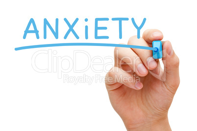 anxiety blue marker
