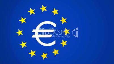 European Union Euro Symbol and Stars