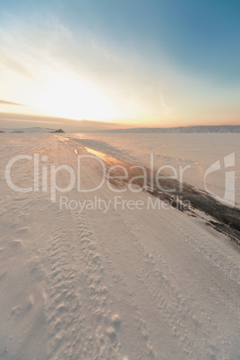Winter ice road Winter ice road