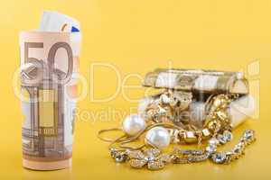 Cash for Gold Jewelry Concept