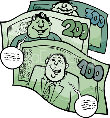 money talks saying cartoon illustration