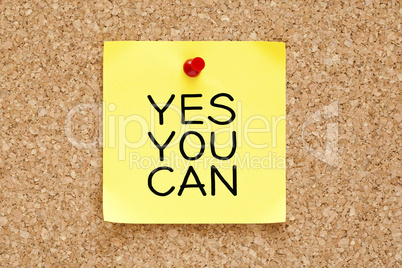 yes you can sticky note