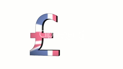 English Pound Sterling Flag Reflection