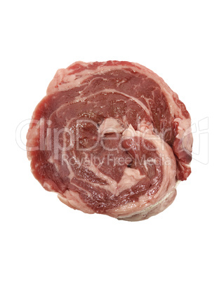 piece of red raw meat steak