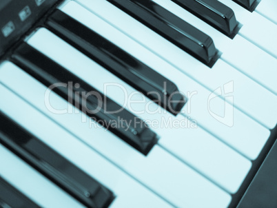 Music keyboard keys