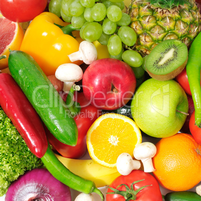 fruits and vegetables