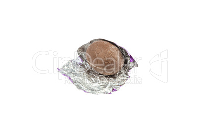 unwrapped Chocolate Easter Egg