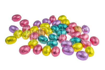 colorful chocolate easter eggs