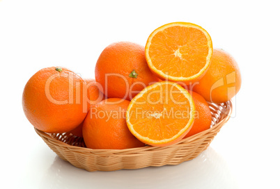 Korb voll Apfelsinen