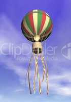 hot air balloon - 3d render