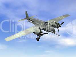 world war ii german aircraft - 3d render
