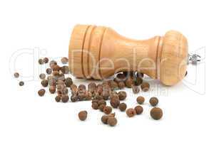 allspice  and a mill for grinding