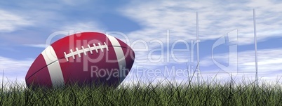 rugby ball - 3d render
