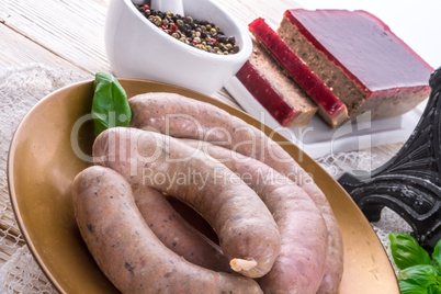 home-made sausage