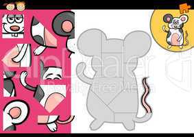 cartoon mouse jigsaw puzzle game