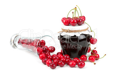 cherry  marmalade and cherry fruit