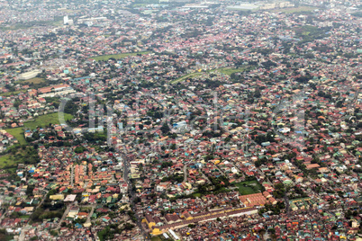 manila view from airplane