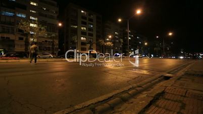 Night City Traffic Time lapse  Dolly Shot