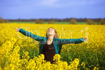 girl in a rape field