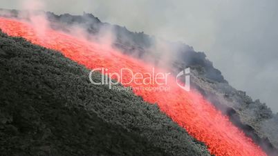 lava flow etna volcano