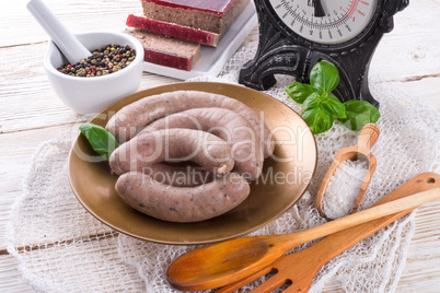 home-made sausage