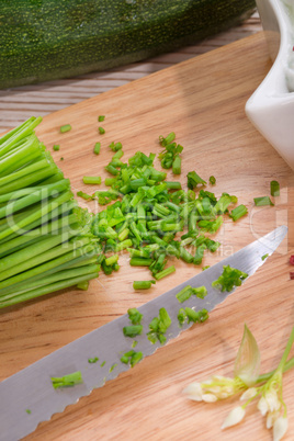 have breakfast curd with chives