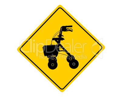 achtung rollator