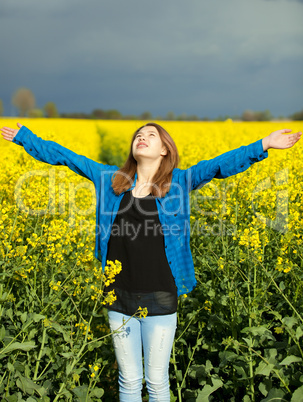 girl in a rape field