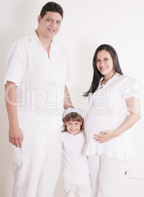 family expecting new baby