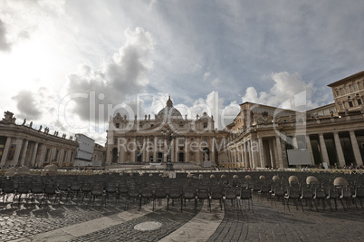 view on the basilica of st. peter