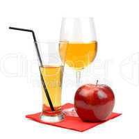 juice and apple