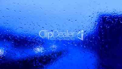 raindrops on a car windshield