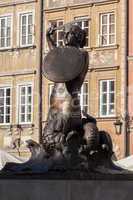 Mermaid statue in Warsaw.