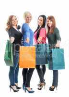 4 Mädchen im Kaufrausch
