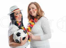 Weibliche Fußballfans
