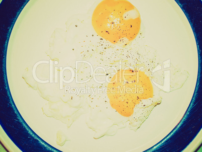 Retro look Fried egg