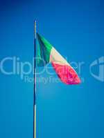 Retro look Italian flag