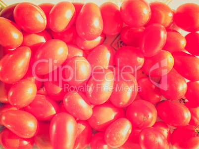 Retro look Cherry tomato background