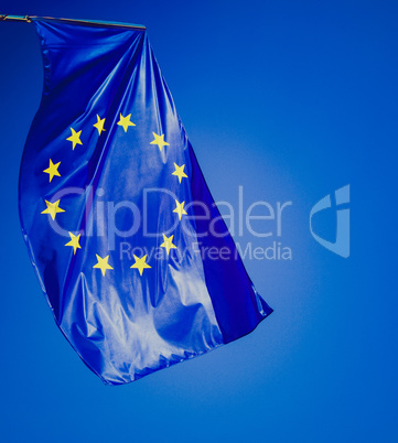 Retro look European flag