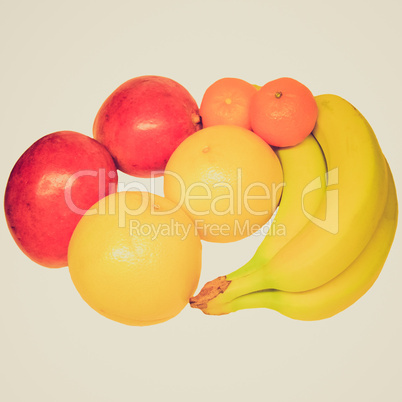 Retro look Fruits picture