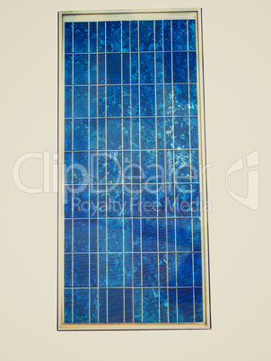 Retro look Solar cell panel
