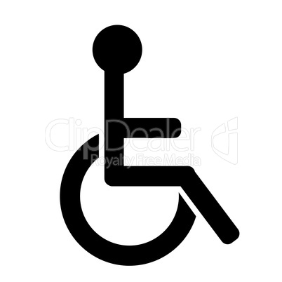 Black handicap icon
