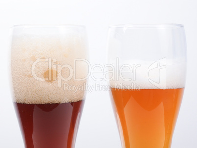 Two glasses of German beer